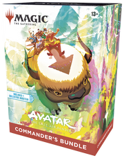 Magic: The Gathering - Avatar: The Last Airbender Commander Bundle - The Gathering box featuring Appa, the flying bison, with Avatar: The Last Airbender characters and vibrant watercolor-style.