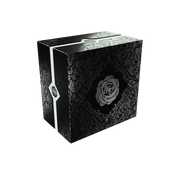 Black Rose Wars: Rebirth (PREORDER) - Black box with intricate dark floral patterns and a central black rose emblem, square shape.