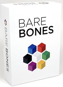 Bare Bones - White rectangular box with "Bare Bones" text and colorful cube graphic on front.