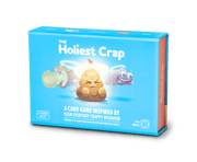 The Holiest Crap - Blue rectangular card game box featuring cartoon poop characters and white text The Holiest Crap.