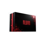 Blood: Premium Edition (PREORDER) - Black rectangular game box with red blood splatter graphics and bold red "BLOOD" text on the front.