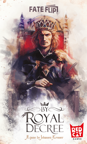 FateFlip: By Royal Decree (PREORDER) - By Royal Decree" and Red Raven Games logo.