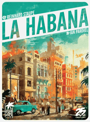 La Habana - Vintage-style board game box with colorful Havana cityscape, classic cars, and colonial buildings.