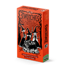 3 Witches - Orange card game box featuring three witches stirring a cauldron with black, white, and red illustrations.