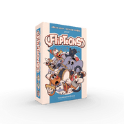 Fliptoons - Colorful Fliptoons card game box featuring animated cartoon characters in action poses on the front cover.