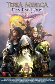 Terra Mystica: Fan Fictions Expansion (PREORDER) - Terra Mystica Fan Fictions board game expansion box with fantasy character illustrations and purple mist background.