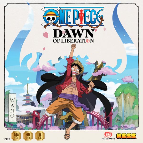 One Piece: Dawn of Liberation (PREORDER) - One Piece Dawn of Liberation game box with colorful anime art of character Luffy striking a pose in a vibrant Wano-themed.