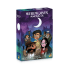 Werewolves Among Us (PREORDER) - Werewolves Among Us board game box with cartoon villagers under a crescent moon in a purple night sky background.