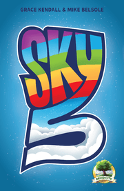 Sky 5 (PREORDER) - Colorful "SKY 5" graphic with rainbow gradient letters and a cloud base on a blue background.