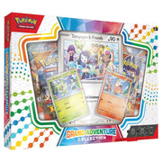 Pokémon TCG: Grand Adventure Collection - Pokémon TCG Grand Adventure Collection box with colorful card designs and featuring Terapiang & Friends card visible through