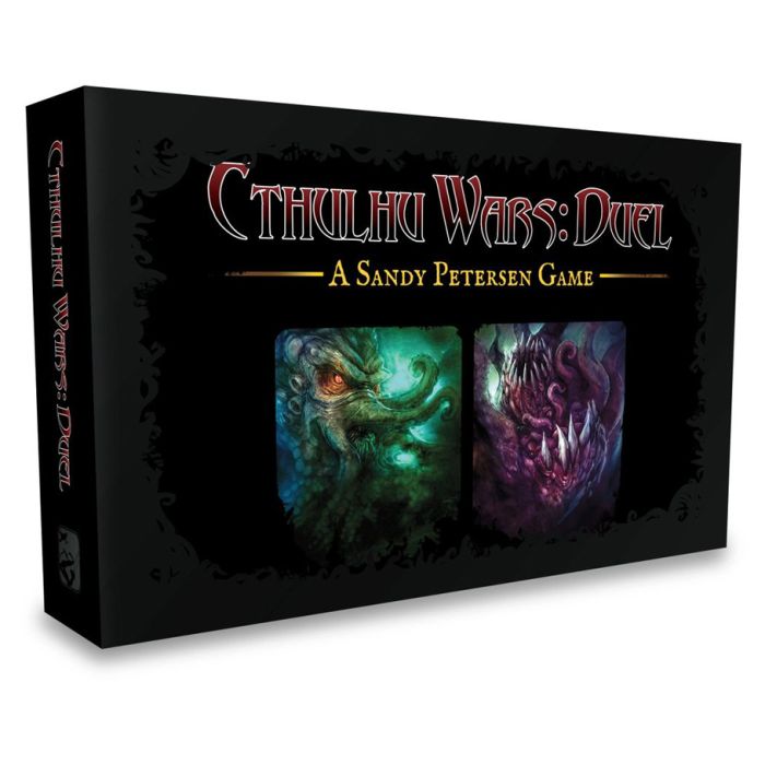 Cthulhu Wars: Duel - Duel in red and gold gothic font.