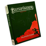 Pathfinder Player Core Special Edition (Second Edition) - Dark green hardcover book with red silhouette of a warrior and text "Player Core" on front cover.