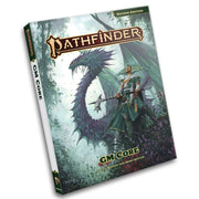 Pathfinder 2E: GM Core Pocket Edition - Softcover Pathfinder 2E GM Core Pocket Edition book with fantasy dragon and armored warrior on green forest background.