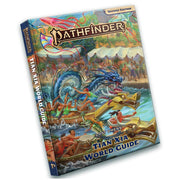 Pathfinder 2E: Lost Omens: Tian Xia World Guide - Pathfinder paperback book with colorful fantasy dragon and warrior artwork, titled Tian Xia World Guide.