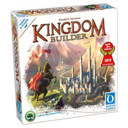 Kingdom Builder Family & Friends Compact Edition (PREORDER) - Kingdom Builder board game box with fantasy castle artwork, knight on horseback, and red banner on white background.