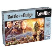 Axis & Allies: Battle of the Bulge - Axis & Allies Battle of the Bulge board game box featuring WWII soldiers and generals in action on dramatic battlefield.