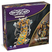 Heroscape: Boiling Tension: Scavorith, Lord of Ruin Army Expansion - Heroscape Boiling Tension Scavorith Lord of Ruin expansion box with purple and black design featuring a detailed orange and.