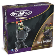 Heroscape: Boiling Tension: Imperator Kayne Army Expansion - Heroscape Boiling Tension Imperator Kayne Army Expansion box with purple and black design, showing warrior figurine on.