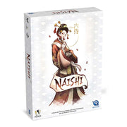 Naishi - Naishi card game box featuring an elegant illustration of a woman in traditional Japanese attire on white background with.