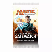 Magic: The Gathering - Oath of the Gatewatch Booster Pack - The Gathering Oath of the Gatewatch booster pack with artwork of a focused male mage casting a glowing spell, white and.