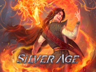 Super Sage Team Slam Event - Fantasy-style trading card featuring a confident long-haired warrior with fiery magic swirling around one hand against a.