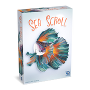 Sea Scroll (PREORDER) - Sea Scroll card game box featuring a colorful, flowing betta fish illustration with vibrant teal, orange, and white fins on.