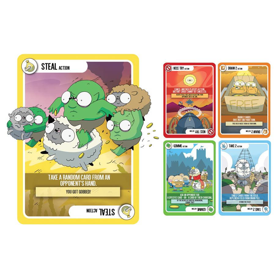 Sheep in Disguise - Colorful playing cards featuring cartoon sheep characters with various disguises and playful backgrounds, designed for.