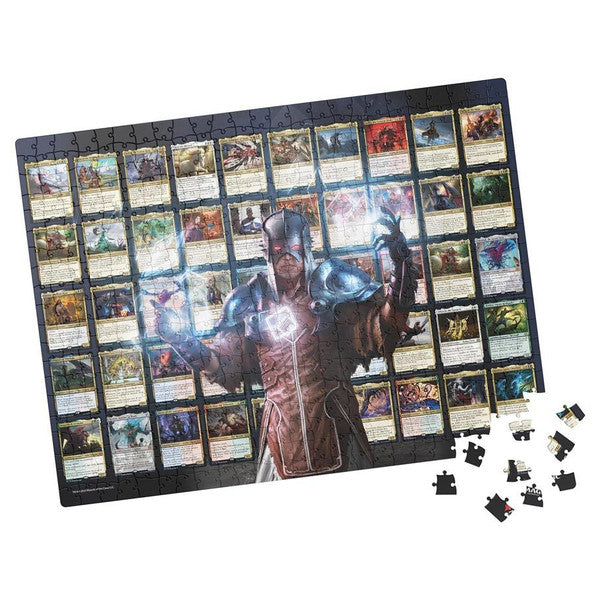 Puzzle: Magic the Gathering 500 piece - Legendary Creatures - 500-piece jigsaw puzzle featuring Magic The Gathering legendary creatures card art with vibrant colors and detailed fantasy.