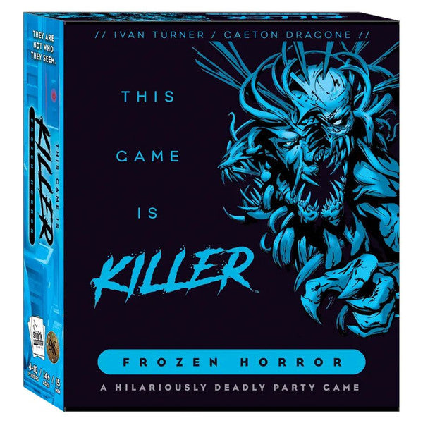 This Game Is Killer: Frozen Horror - Frozen Horror party game featuring an icy monstrous figure with antlers and clawed hands on the cover.