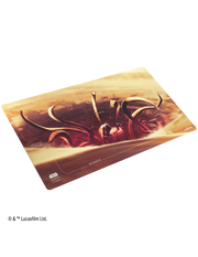 Gamegenic Game Mat: Star Wars: Unlimited - Great Pit of Carkoon (PREORDER) - Rectangular game mat with a sandy desert scene featuring large tentacles rising from the ground, muted orange and brown.