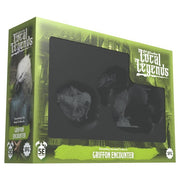 Epic Encounters: Local Legends Griffon Encounter - Boxed Dungeons & Dragons Griffon miniatures set with green and black packaging featuring a window display.