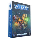Tales of the Valiant Starter Set - Boxed board game with dark fantasy artwork featuring armored warriors and mythical creatures, titled Tales of the Valiant.