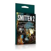 Smitten 2 - Compact rectangular box with fantasy-themed artwork in dark tones, featuring glowing blue and warm orange highlights,.