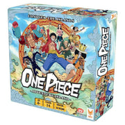 One Piece: Adventure Island - Colorful board game box featuring anime characters from One Piece on an island background.