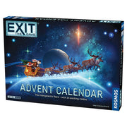 EXIT: Advent Calendar: The Intergalactic Race - Rectangular blue box featuring a space-themed design with a sleigh pulled by reindeer flying through stars, labeled EXIT The
