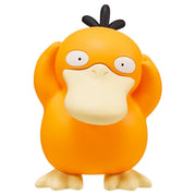 Takaratomy Pokemon Figure Collection - Psyduck - Orange and cream Psyduck figure with black tuft on head, wide eyes, and hands on sides of head.