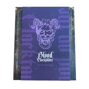 Blood on the Clocktower - Dark purple board game box with intricate horned mask illustration and white gothic "Blood on the Clocktower" text on front.