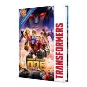 Transformers RPG: Transformers One Sourcebook - Hardcover book with vivid Transformers characters on the cover, title "Transformers One," and bold red "Transformers" text.