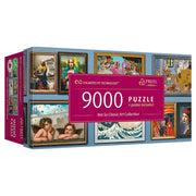 Not So Classic Art 9000 Piece Puzzle - 9000-piece puzzle box featuring a collage of famous classic art paintings in vibrant colors.