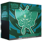 Pokemon Scarlet & Violet 6 Twilight Masquerade Elite Trainer Box - Green and teal Pokémon Scarlet & Violet Twilight Masquerade Elite Trainer Box with stylized Pokémon illustration and bold.
