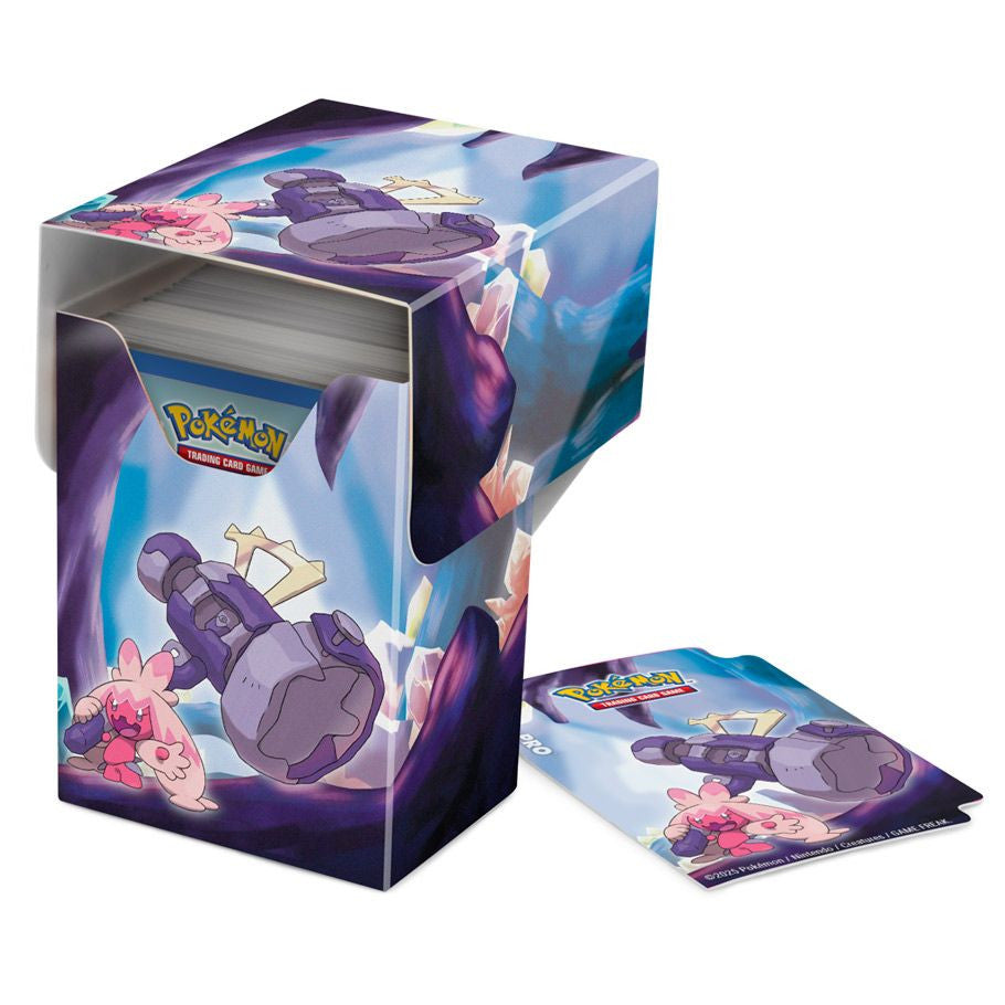 Deck Box: Pokémon: Tinkaton Full View - Colorful Pokémon Tinkaton-themed deck box with vibrant purple and blue tones, featuring detailed character artwork and a.