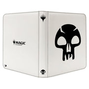 Binder: 12-Pocket: PRO: Magic the Gathering: Mana 8 Swamp - The Gathering logo and large black swamp mana skull symbol on front, small skull symbols on spine and bottom corner.