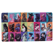 Ultra Pro Playmat -Magic the Gathering: Commander Masters: White S - Rectangular playmat with colorful illustrated panels of fantasy characters, likely from Magic the Gathering.