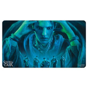 Playmat: Magic the Gathering: Secret Lair: Brainstorm - Rectangular playmat featuring a blue-toned mystical illustration of a focused figure with hands near head, surrounded by.