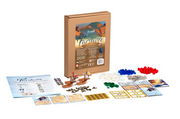 Everdell: Farshore Essentials Edition Upgrade Pack (PREORDER) - Everdell Farshore Essentials Edition Upgrade Pack with brown box, colorful game pieces, cards, tokens, and a rule sheet.