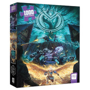 Critical Role Vox Machina 1000 Piece Puzzle - Critical Role Vox Machina 1000-piece puzzle box featuring a fantasy battle scene with characters in dynamic poses against a.