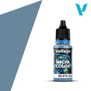 Vallejo Mecha Color: Blue Grey (18ml) - 18ml Vallejo Mecha Color paint bottle in muted blue-grey with black screw cap and digital label design.