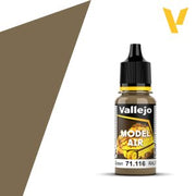 Vallejo Model Air: Camouflage Grey Green (18ml) - Small plastic bottle of Vallejo Model Air paint in camouflage grey green with black twist cap and yellow label accents.