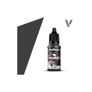 Vallejo Primer: U.K. Bronze Green (18ml) - Small black plastic bottle of Vallejo primer paint with dropper cap, labeled U.K. Bronze Green, 18ml.
