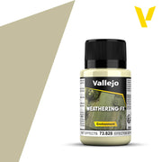 Vallejo Weathering FX: Wet Effects (40ml) - 40ml translucent bottle of Vallejo Weathering FX Wet Effects paint with black cap and green label.